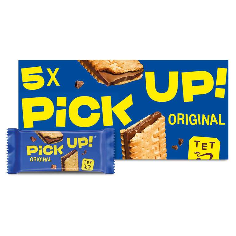 Bahlsen PiCK UP! Biscuit Bars 5 Pack (Milk Chocolate / Dark Chocolate / Choco & Milk / Hazelnut) (Clubcard Price)