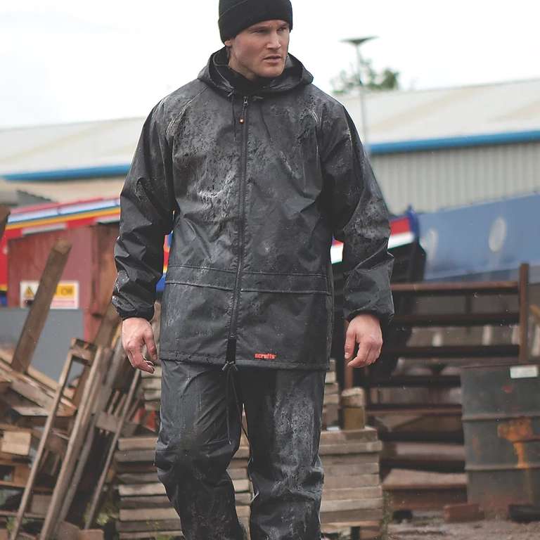 Scruffs T54559 Waterproof suit (Size L - 44" chest) Jacket and Pants (529JJ) for £14.34 click & collect @ Screwfix