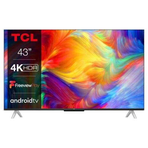 TCL 43P638K 43" 4K Ultra HD Smart Android TV £183.20 with code @ Hughes / Ebay