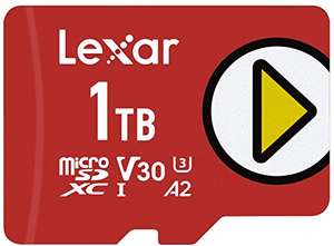 Lexar PLAY 1TB microSDXC UHS-I-Card, Up To 150MB/s Read via Amazon US
