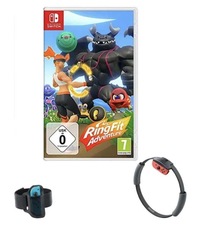 Ring Fit Adventure w/Fitness Ring & Leg Strap, Used | Nintendo Switch Game & 5 Year Warranty | Free C&C