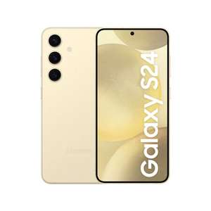 Samsung Galaxy S24, AI Android Smartphone, 8GB RAM, 128GB Storage, 50MP Camera, Long Battery Life (Amber Yellow, Onyx Black & Cobalt Violet)