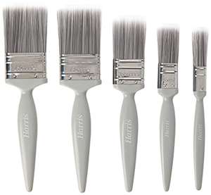 Harris Essentials Walls & Ceilings Paint Brush Set (Pack of 5 ) - 0.5", 1", 1.5", 2 x 2"