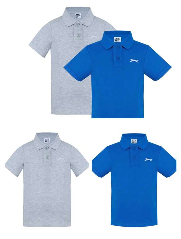 Slazenger 2pk Boys Polo Shirts Ages 2-7