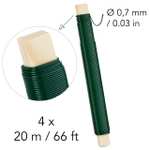 OwnGrown Green Garden Wire: 4x20m Florist Wire Green – Plant Support Gardening Wire – Craft Wire With Voucher Sold By BeGreat Products FBA