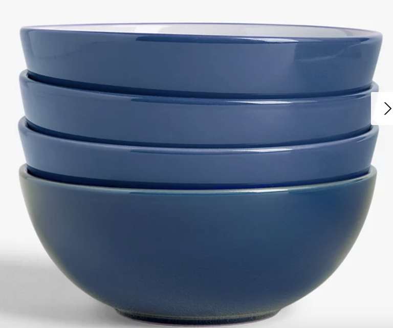JL Cereal Bowls, set of 4, Blue/grey/yellow - £9.60 (+£4.50 Delivery) @ John Lewis & Partners
