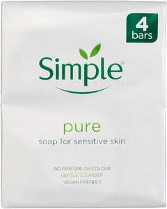 4 Pack Simple Soap 100g (£1.50 C&C)