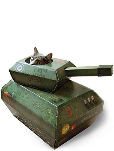 Tank Cat House Cardboard Kitten Toys & Cat Bed Interactive Cat Toy for Kittens & Cats £18.80 @ Amazon