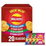 Walkers Classic Variety Multipack Crisps Box 20x25g (£3.60/£3.40 S&S)