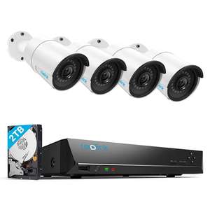 Reolink 5MP CCTV Security Camera System - 4X 5MP Super HD IP Camera and 8Ch NVR/2TB/Motion Detection/App Alerts £288.69 @ Amazon/Reolink