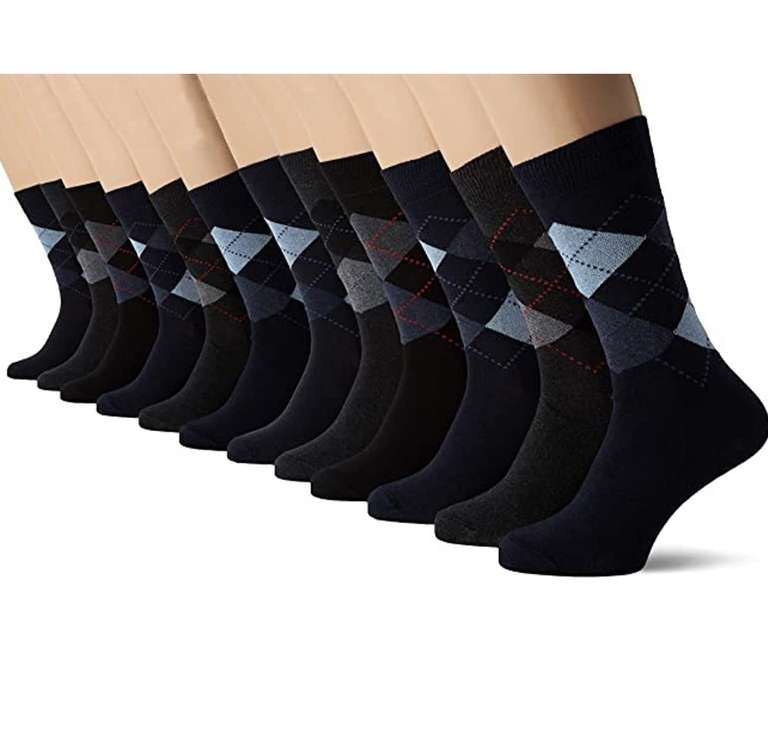 12 Pack - FM London Mens Socks (Various Styles / Size 6-11) - £8.71 Prime Exclusive (Prime Students £7.83) @ Amazon