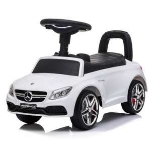 Reiten Mercedes Benz C63 Foot to Floor Ride-on Car with Music & Storage - White £29.99 + Free Click & Collect / £4.95 Delivery @ Robert Dyas