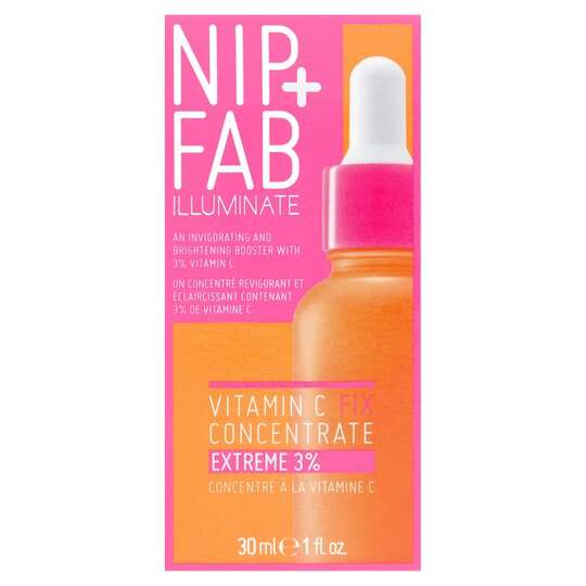 Nip+Fab 3% Vitamin C Fix Concentrate 30Ml - £16.50 (Clubcard Price) @ Tesco