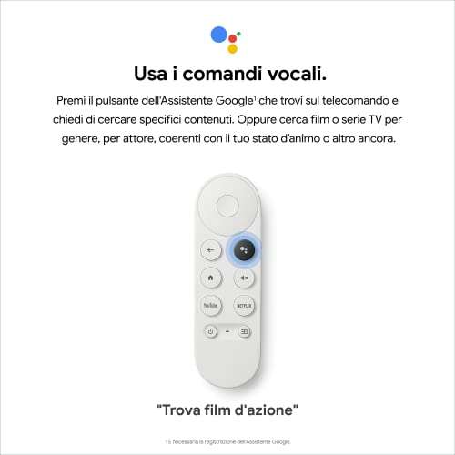 Chromecast with Google TV 4K, Sky Blue - £38.77 @ Amazon Italy