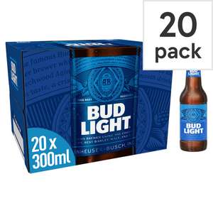 Bud Light Reduced To Clear - £6.84 for 20x300ml at Tesco In Store Waltham Abbey
