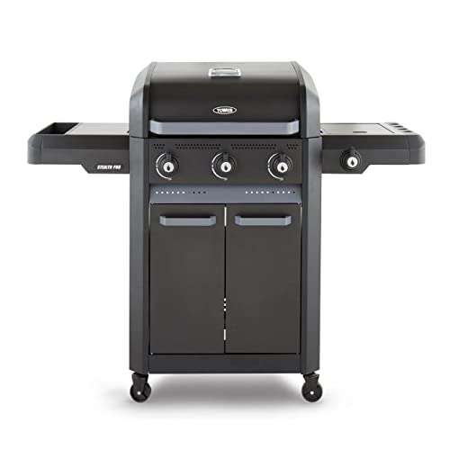Tower Stealth Pro Gas BBQ Four Burner with Rotisserie Kit & Pizza Stone - T978525
