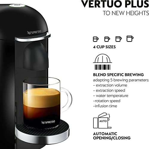 Nespresso Vertuo Plus XN900840 Coffee Machine by Krups, Black & Chrome - pre-owned - £18.94 - Sold by Amazon WH / FBA @ Amazon