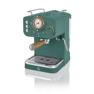 Swan Nordic Pump Espresso Coffee Machine Green only £59.99 @ Swan