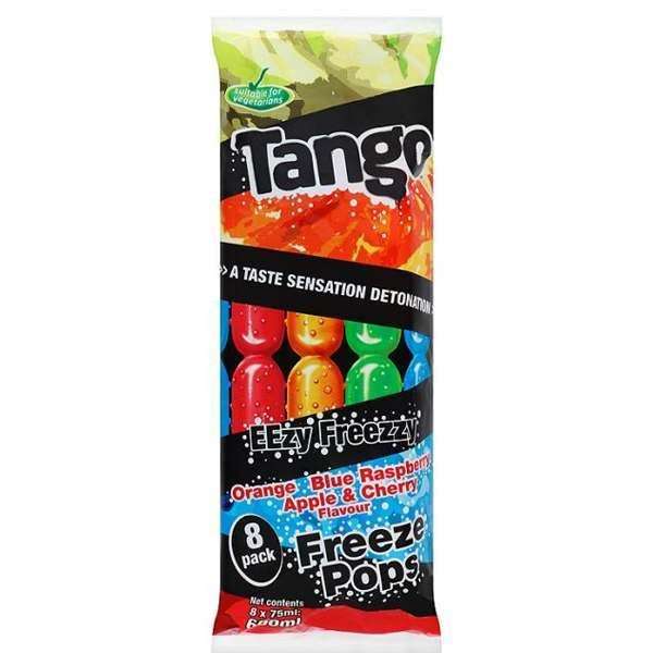 Tango 2 In 1 Ice Pops 8 Pack 75ml (£15 Minimum order required)