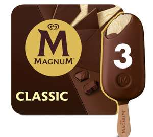 Magnum Classic Chocolate Ice Cream Sticks 3x100ml - Nectar Price