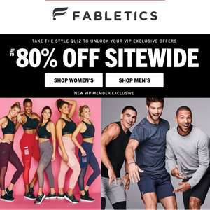 Sale - Up to 80% Off For VIP Members + Free Delivery On Orders Over £49 - @ Fabletics