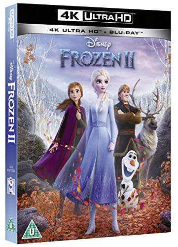 Frozen 2 4k Ultra-HD [Blu-ray] [2019] [Region Free] £3.69 @ Amazon