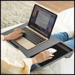 Cushioned Laptop Tray with mouse pad and Phone Slot - £13.49 Back in stock