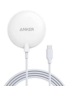 Anker Wireless Charger, Magnetic Pad with 5 ft Built-In USB-C cable - £9.99 with voucher (£9.19 like new) - Sold by Anker / FBA @ Amazon