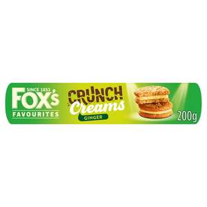 Fox's Biscuits Ginger Crunch Creams 200g nectar price