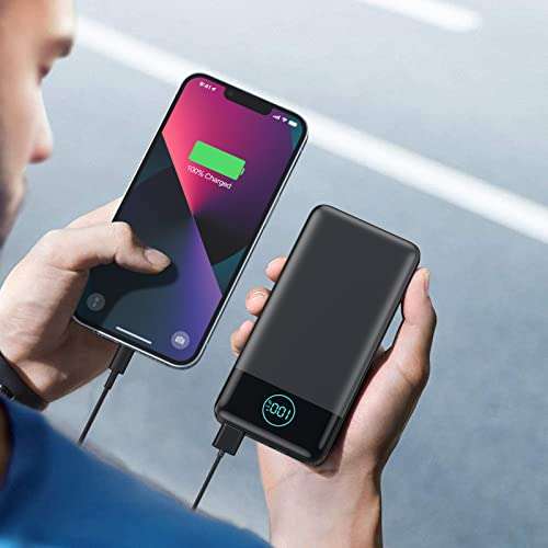 AONIMI Power Bank 13800mAh, Slim & Lightweight Portable Charger 15W PD 3.0A USB C Input & Output - £13.56 With Voucher @ Amazon