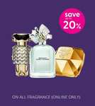 Extra 20% Off Fragrance & Gifting Today only @ Superdrug (Free Click & Collect / Examples in OP)