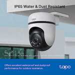 Tapo 2K Outdoor Pan/Tilt Security Wi-Fi Camera, IP65 Weatherproof, Motion Detection, 360° Visual Coverage