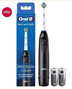Oral-B Pro Battery Toothbrush, 2 Batteries Included (£1.50 C&C)