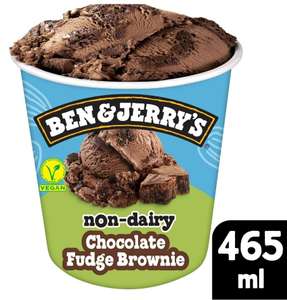 Ben & Jerry's Dairy Free Chocolate Fudge Brownie Vegan Ice Cream Tub 465ml, Nectar Price