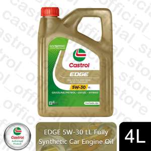 Castrol Edge 5W-30 LL Car Engine Oil Fully Synthetic Hyspec Standard 4Ltr - with code (UK Mainland) - castrol_official_store