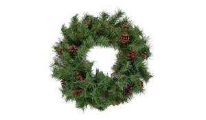 Argos Home Berry and Pine Cone Christmas Wreath - £5 (Free Click & Collect in Selected Store's) @ Argos