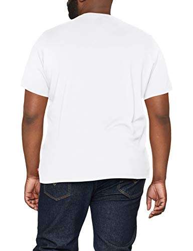 Levi's Men's Big & Tall Graphic Tee T-Shirt - White - XL