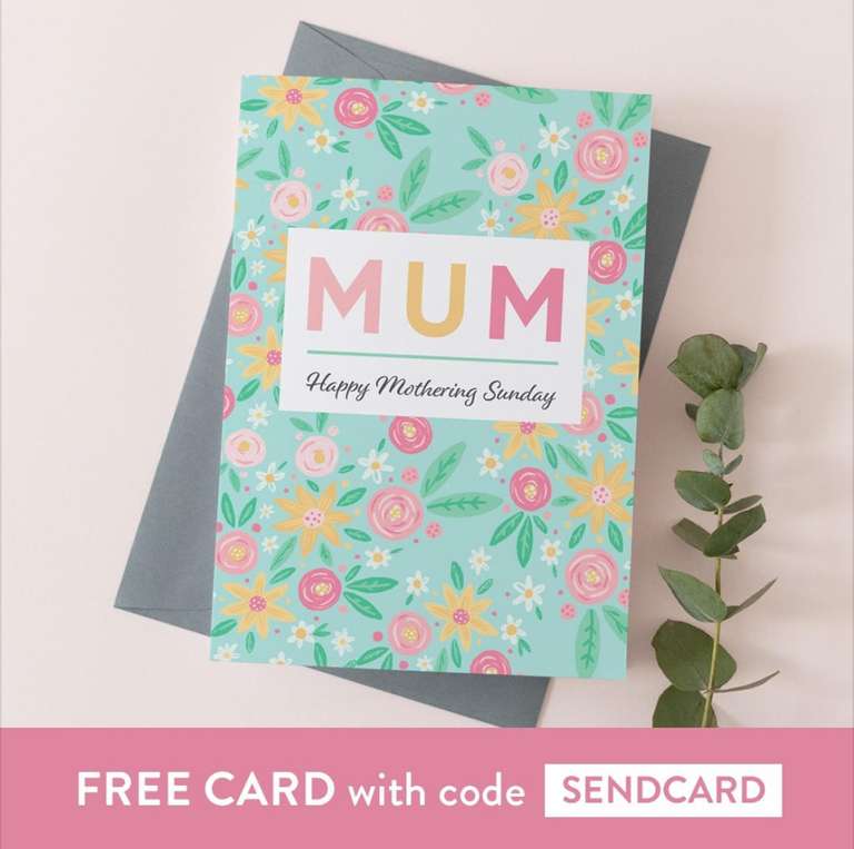 Free Greetings Card w/Code - Just Pay Postage