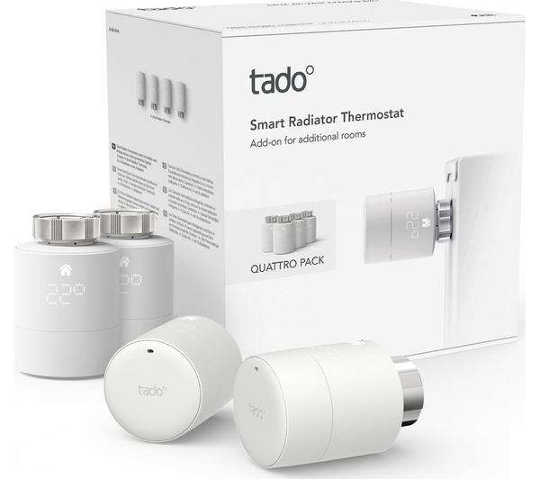 Tado° Smart TRV Thermostatic Radiator Valve Quattro Pack £191.99 delivered @ City plumbing