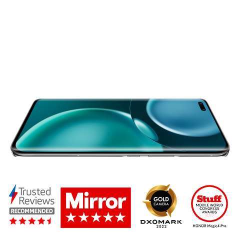 Honor Magic4 Pro 256GB 8GB 5G Mobile Phone + Free 100W Wireless Charger & Earbuds 3 Pro - £639.99 / £609.99 With Trade With Code @ Honor UK