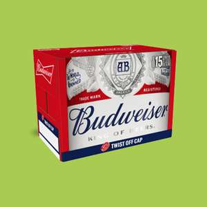 Budweiser 15 pack £7.99 (with coupon on Lidl Plus App - Selected accounts) @ Lidl