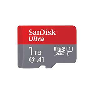 SanDisk 1TB Ultra microSDXC + SD adapter up to 150 MB/s A1 App Performance UHS-I Class 10 U1