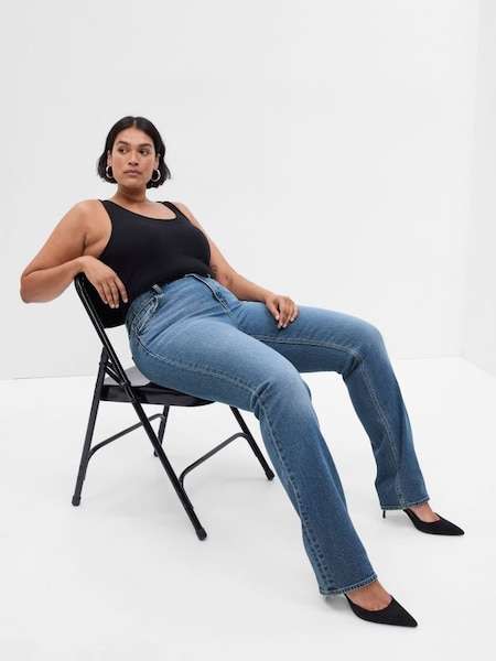 Early Access Sale Up to 60% off Free Delivery to over 500 stores, High Waisted Cheeky Straight Jeans now £10