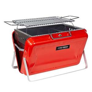 George Foreman GFPTBBQ1005R Go Anywhere Briefcase Charcoal BBQ, Portable £33.99 @ Amazon
