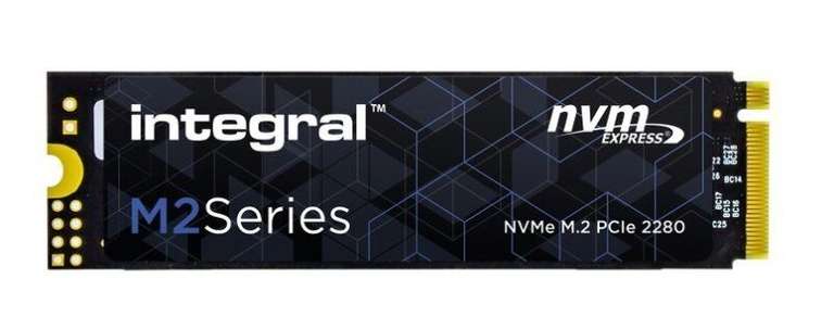 Integral M2 Series 1TB (1000GB) SSD M.2 2280 NVME 1.4 PCIe Gen3x4 R-3450MB/s - £59.91 with code (UK Mainland) @ ebuyer / ebay