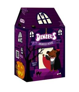 Denzel's Gift Box, Natural Dog Treats - Soft Baked Dog Training Treats & Chews - Halloween Haunted House 175g