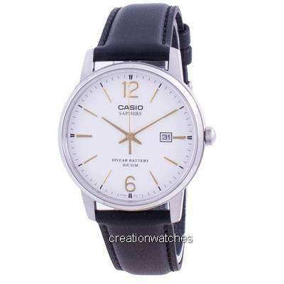 Casio White Dial Leather Strap Quartz Men's Watch - £36 with code @ Creation  Watches - hotukdeals