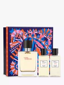 Hermès Terre d'Hermès Eau de Toilette, 50ml Fragrance Gift Set (incl. 40ml aftershave lotion & shower gel) £52 Free Delivery @ John Lewis