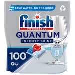 Finish Quantum Infinity Shine Dishwasher Tablets bulk | Scent : REGULAR | Size: 100 Dishwasher Tabs - £13.78 (£11.71 with S&S) @ Amazon