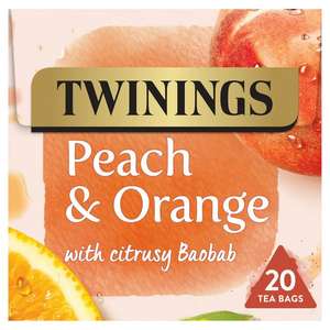Twinings Teas (pack of 20) -various flavours £1.25 @ Sainsbury's